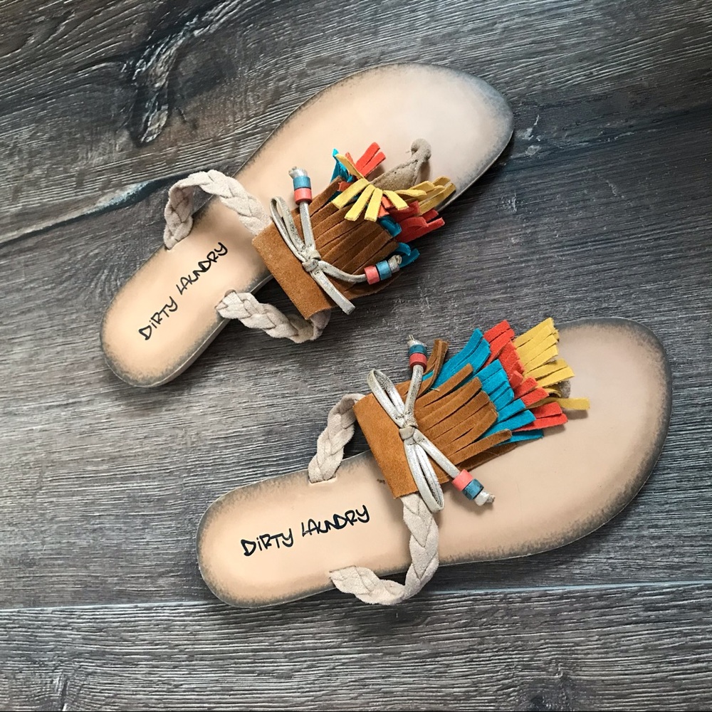 Fringe sandals